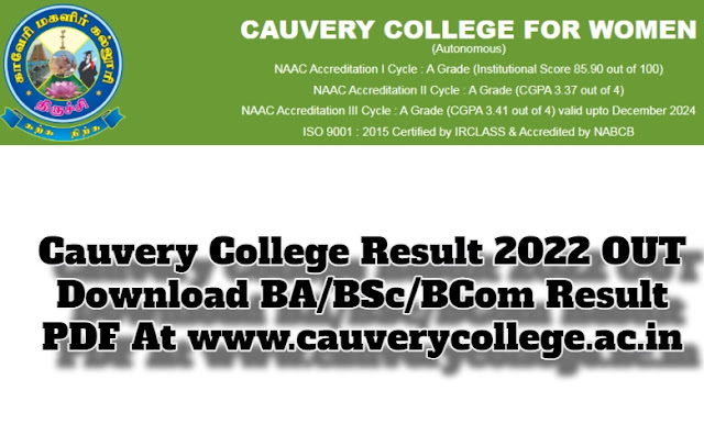 Cauvery College Result 2022