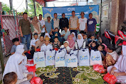Tim komunikasi dan tim YBM PLN UIPJBB silahturahmi dan beri alat sekolah untuk anak yatim GAS