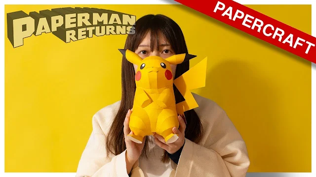 Low Poly Pikachu Papercraft