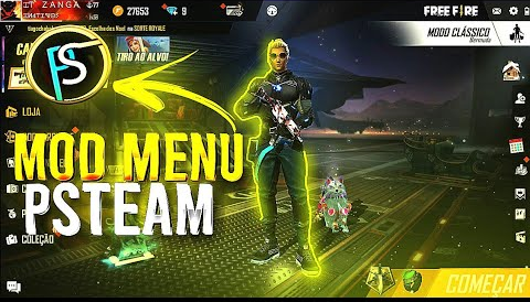  PS TEAM MOD MENU GRATIS 1.43.3 - WALLHACK - SPEEDHACK - AIMBOT - 100% HEADSHOT - HACK FREE FIRE!!