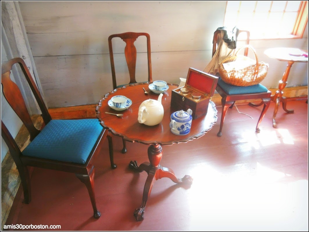 Interior la Casa del Capitán William Smith en Lincoln