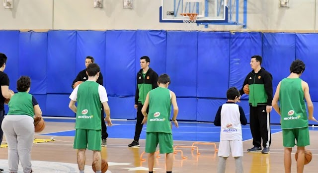 Μπασκετάκι με την ομάδα Panathinaikos BS Autism 