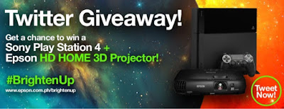 Win An Epson HD Home 3D Projector and Sony PlayStation 4 via Epson's Twitter Giveaway