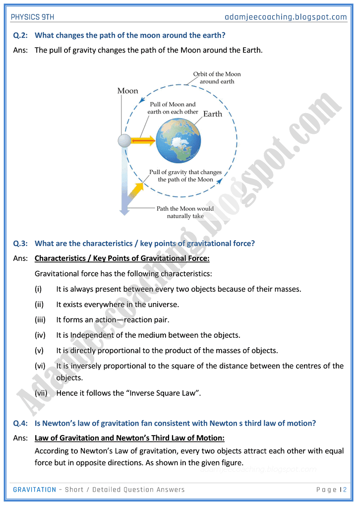 gravitation-short-and-detailed-question-answers-physics-9th