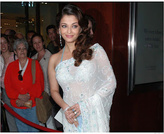 aishwarya rai in white saree