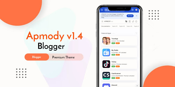 Apmody v1.4 Premium Apk Blogger Theme Download