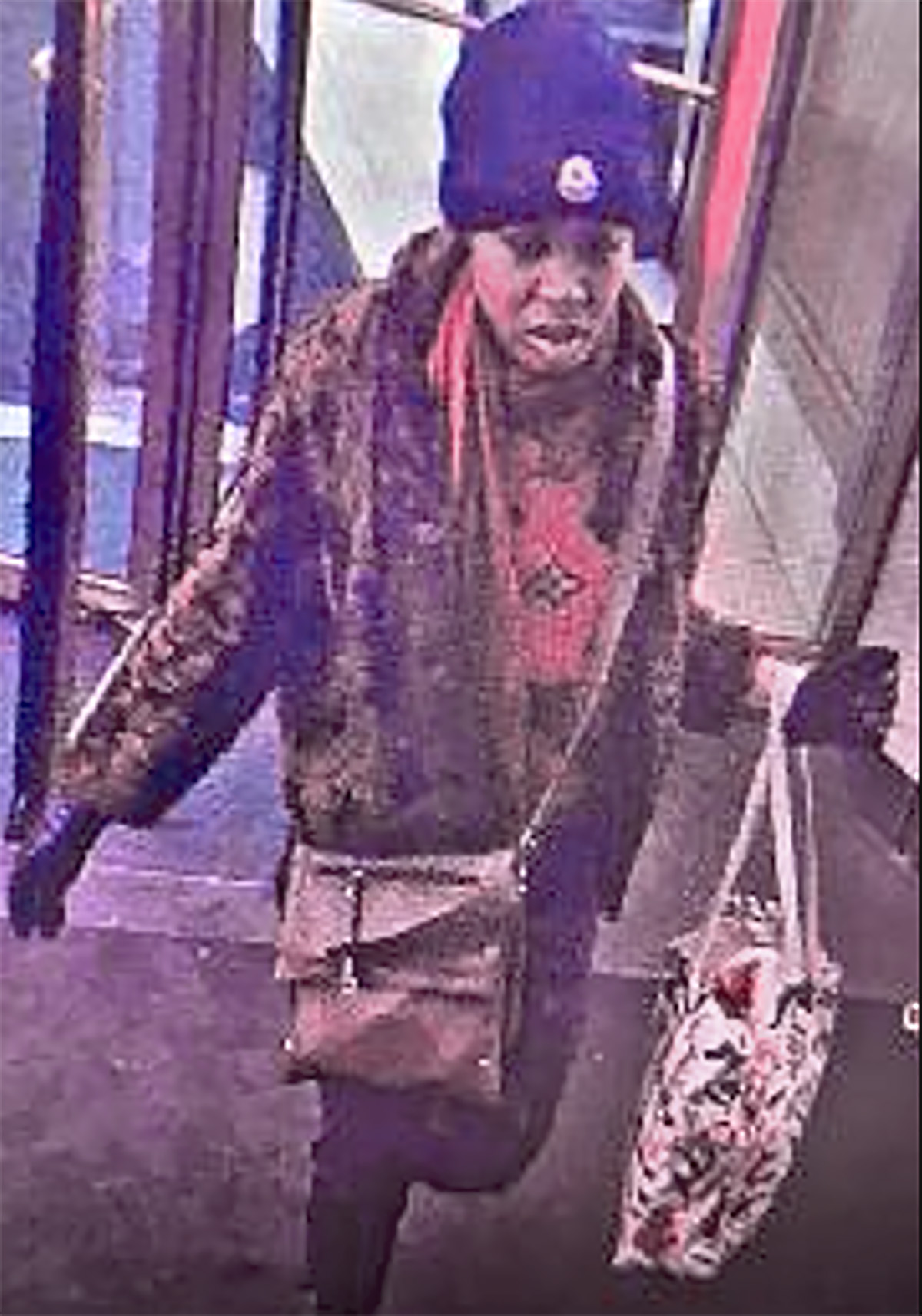 The NYPD is searching for this woman in connection with an assault on a subway musician. -Photo by NYPD