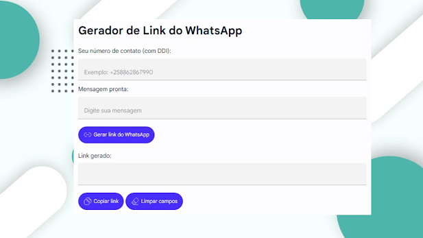 Gerador de Link do Whatsapp