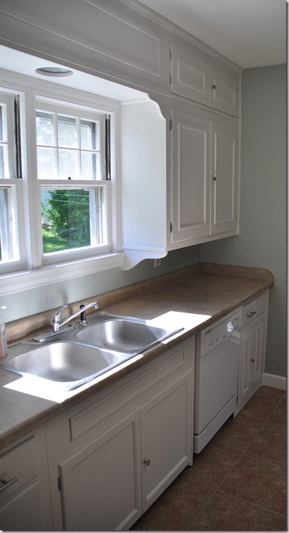 Adding molding to old cabinets, DIY, tutorial
