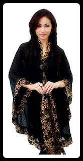 model baju batik wanita hitam