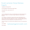 Contoh Surat Lamaran Pekerjaan Dalam Bahasa Inggris Yg Singkat - 33+ Contoh Surat Lamaran Pekerjaan Dalam Bahasa Inggris ... : Berikut ini adalah contoh surat lamaran dalam bahasa inggris dan artinya dalam bahasa indonesia.