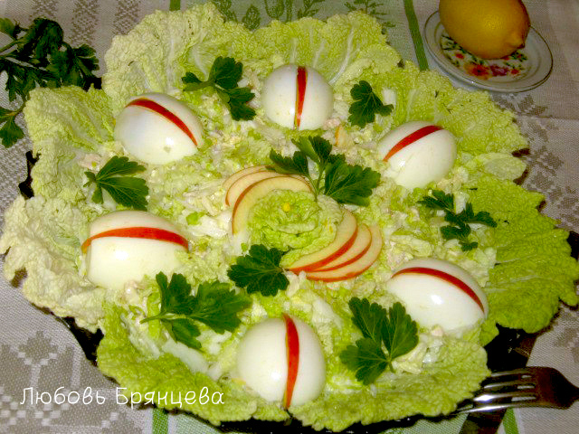 рецепт салата из пекинской капусты