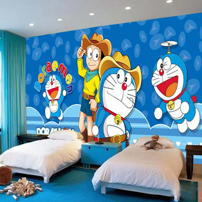 dekorasi kamar doraemon sederhana terbaru