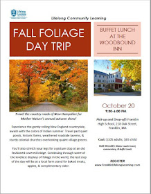 Reminder: New Hampshire Fall Foliage Day Trip - Oct 20