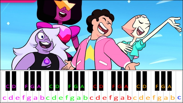 Happily Ever After (Steven Universe: The Movie) Piano / Keyboard Easy Letter Notes for Beginners