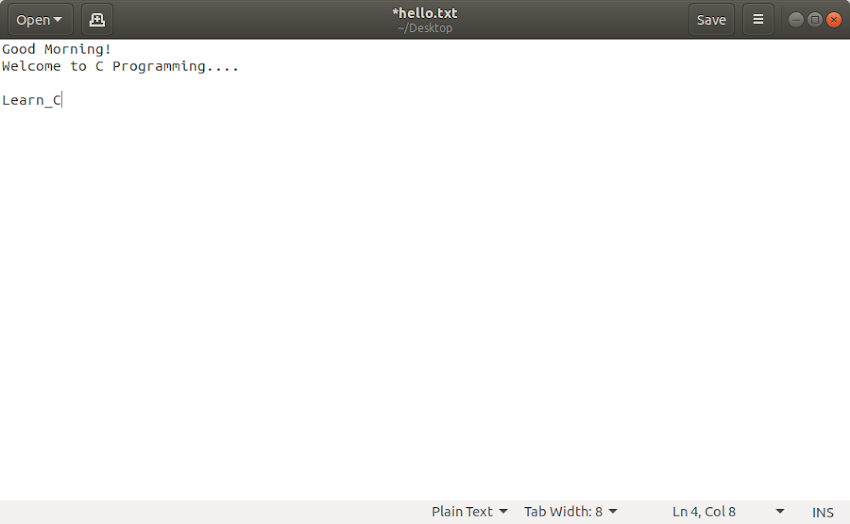 28. write a C Program to display the file content on reverse order 