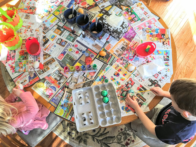 dyeing Easter eggs with food allergies