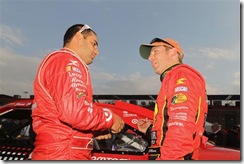 2010 Auto Club Feb NSCS Juan Pablo Montoya and Jamie McMurray qualifying