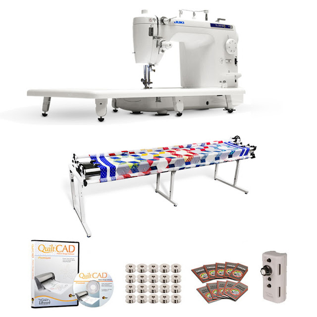 Juki TL-2010Q Long Arm, Grace Continuum Quilting Frame, SpeedControl & QuiltCAD