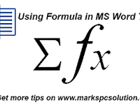 Perform Basic Calculations in MS Word Table