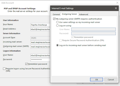 Cara setting email di Outlook