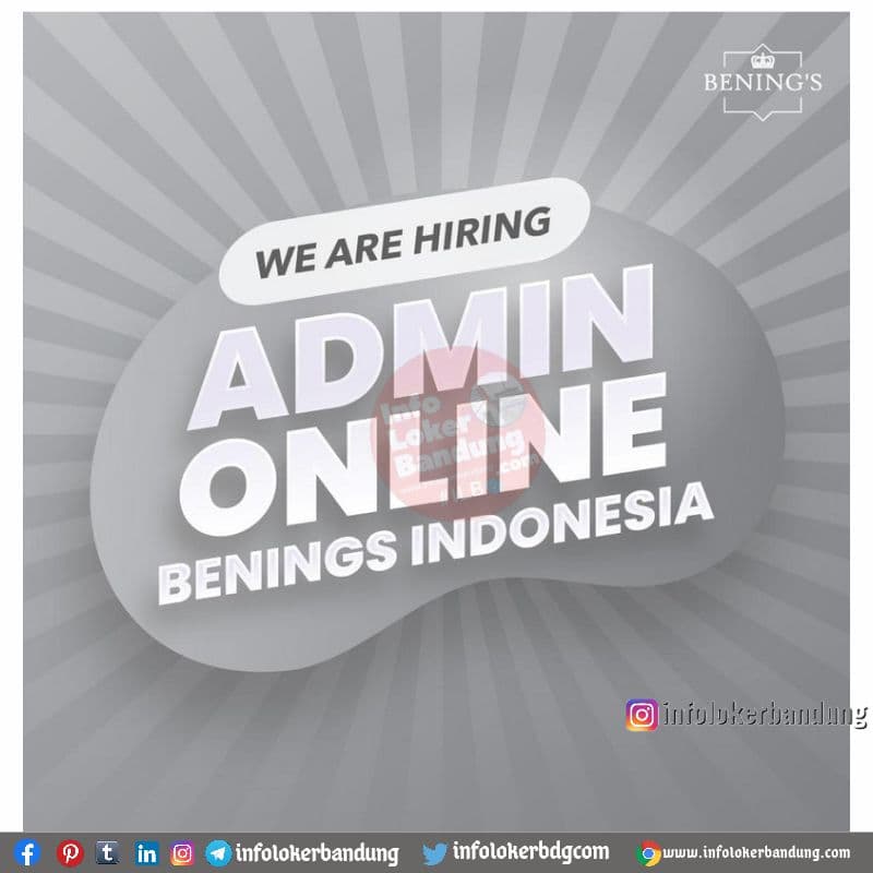 Lowongan Kerja Benings Indonesia Bandung Juli 2021