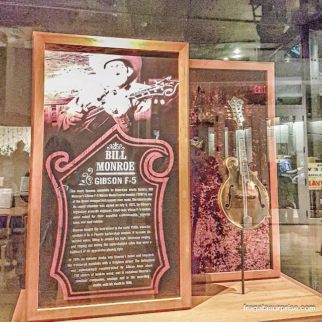 bandolim de Bill Monroe no Country Music Hall of Fame de Nashville