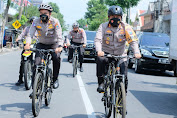 Pastikan Kamtibmas, Kapolres Blitar Kota Patroli Gunakan Sepeda Sigap