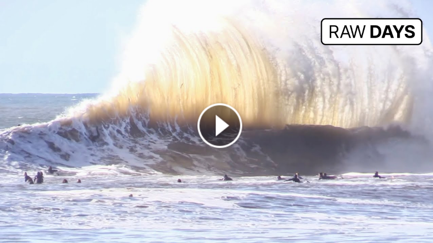 RAW DAYS Sandspit California Massive winter swell