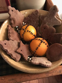 salt dough ornaments, orange clove pomanders