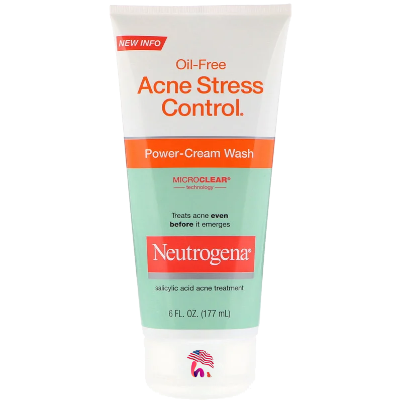 Sữa Rửa Mặt Neutrogena Oil Free Acne Stress Control Power Cream