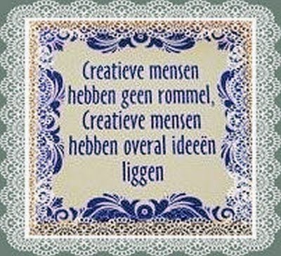 Creatieve mensen...