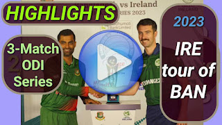 Ireland tour of Bangladesh 3-Match ODI Series 2023
