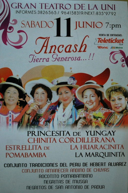 Ancash tierra generosa...!! músicos coronguinos como invitados de honor