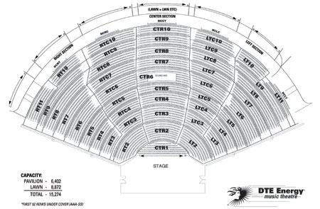dte seat chart