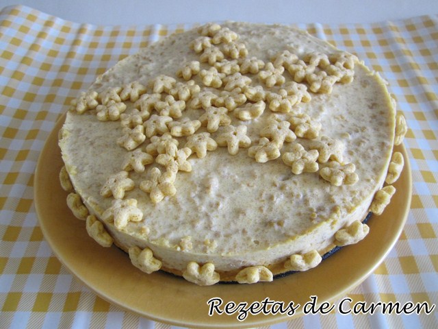 Tarta mousse de estrellitas y miel