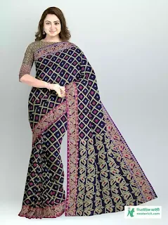 Wedding Saree Collection 2023 - Wedding Saree Designs - Banarsi, Jamdani, Katan, Georgette Sarees - biyer saree collection - NeotericIT.com