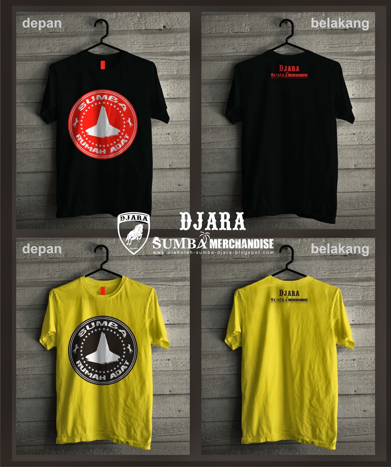 DJARA Sumba  Merchandise Kode kaos Rumah  Adat 