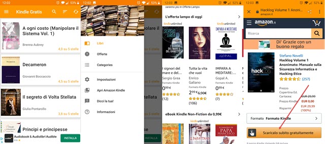 app per libri gratis su Kindle