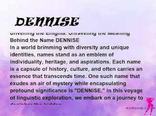 meaning of the name DENNISE