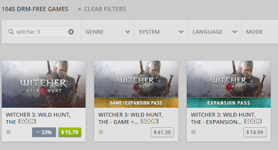 The WITCHER 3: WILD HUNT ON gog.com With Ukraine IP Address