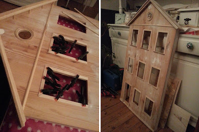 DIY Handmade Upcycling Dekohaus Nachtlicht Rose Tulpe Orchidee Hochbett Renovieren Renovierung Kinderzimmer Holz Holzbau builtwithBosch Bosch Wood Woodworking Woodwork Ikea Trofast Eigenbau Kojenbett Fachwerk cot loft bed nursery timbering Kidsroom