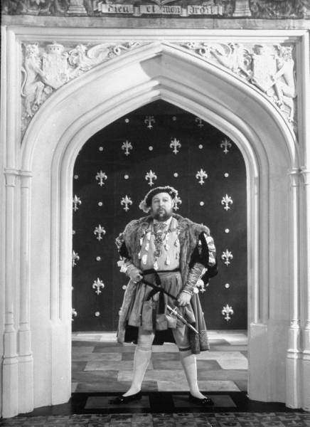 As the title character in The Private Life of Henry VIII, Charles Laughton 