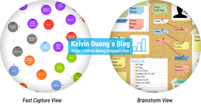 Chức năng Fast Capture View và Brainstorm View