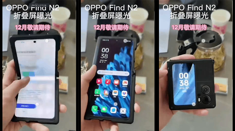 OPPO Find N2 Flip design leaks on video, could feature Dimensity 9000?