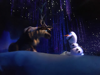 Olaf and Sven Animatronics Frozen Ever After Ride Epcot Walt Disney World