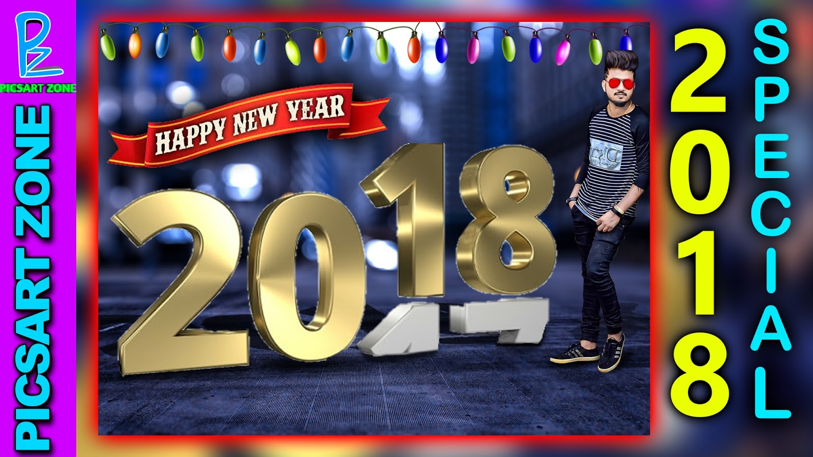 HAPPY NEW YEAR 2018 PHOTO EDITING NEW YEAR PHOTO EDITING IN