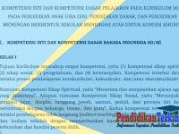 Kompetensi Inti dan Kompetensi Dasar K13 PAUD, SD, SMP, SMA Kondisi Khusus Terbaru