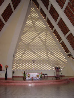 Interior of St. Michael Catholic Church, Sihanoukville, Cambodia