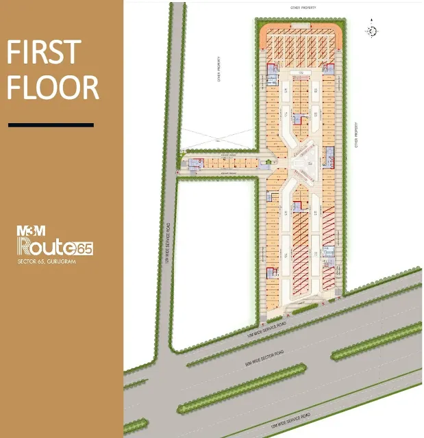 M3M Route 65 First Floor Plan